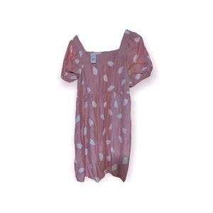 Loft pink flirty summer dress